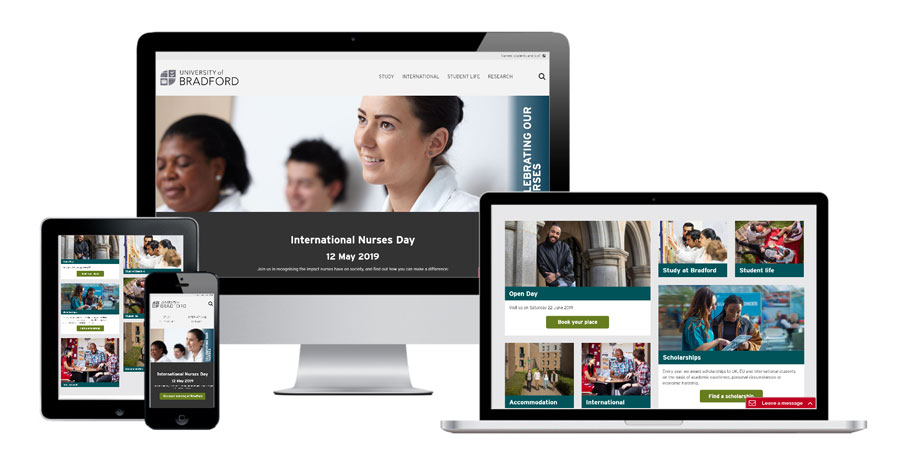 The University of Bradford website